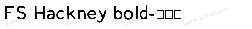 FS Hackney bold字体转换